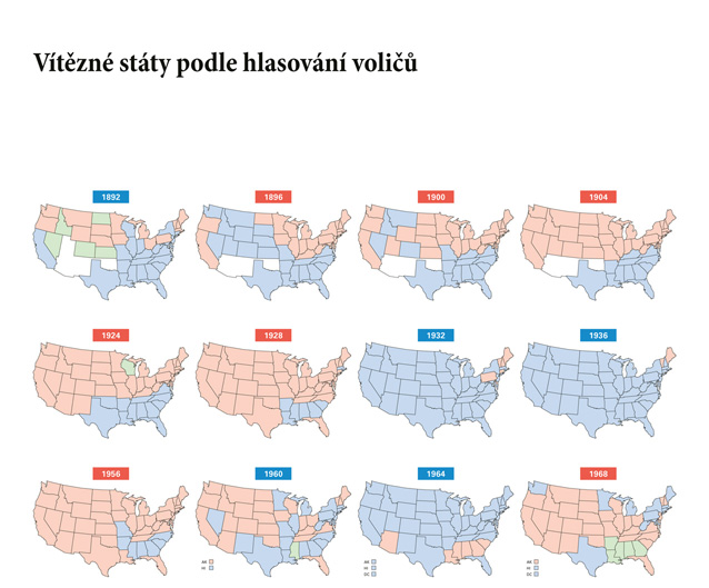 Atlas prezidentských voleb USA 1892–2024 - Obrázek 7