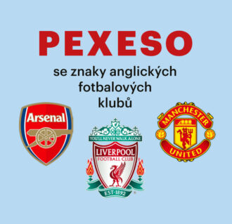 Pexeso se znaky anglických fotbalových klubů