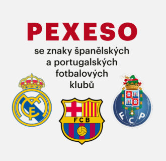 Pexeso se znaky španělských a portugalských fotbalových klubů